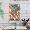 2D Flat, 1pc Vintage Patriotic Metal Wall Sign - "Freedom Is Not Free Thank A Vet" American Flag Design, 8x12 Inch Rustic Aluminum Home Decor for