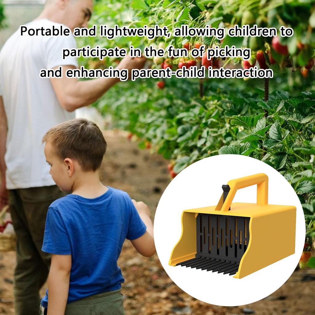 Efficient Berries Picking Tool Ergonomic Handle Lightweight Pickers Rakes Scoops for Blueberries Raspberries Harvesting