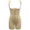Wide Straps Full Body Shaper With Front Zipper And Lace Trim