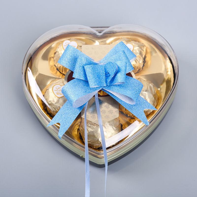 Medium Frosted Ribbon Bow Pull Flower for Gift Decoration and Flower Arrangements