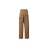 Carhartt WIP Pantaloni Casual Ricamati Floreali Larghi Collaborazione X Awake NY SS23 Pantaloni Unisex Kaki I031716-07R-02