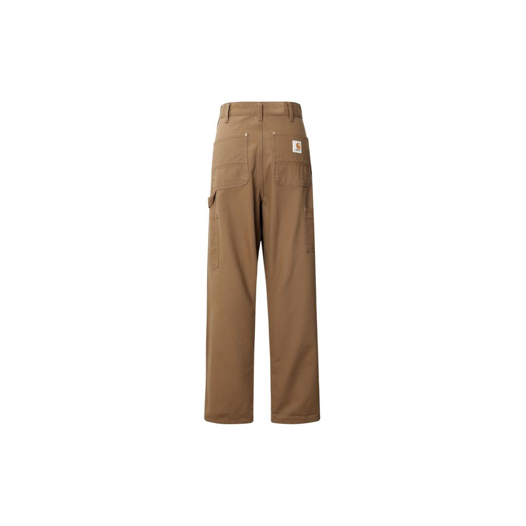 Carhartt WIP Pantaloni Casual Ricamati Floreali Larghi Collaborazione X Awake NY SS23 Pantaloni Unisex Kaki I031716-07R-02
