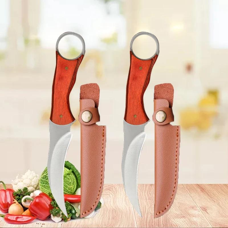 Chef Knife for Cooking Meat Cleaver Knife Kitchen Handmade Forged Knife Fruit Slicer Stainless Steel Professional Boning Knife
