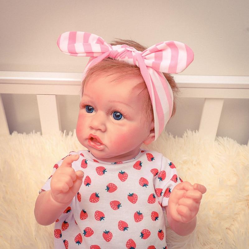 Orn Baby Dolls Girl, 20 Inch Realistic Newborn Baby Doll With Weighted