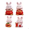 Bunny Figurine Set for Home Decor and Gift Giving