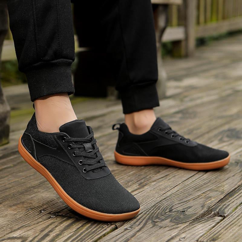Fashion Men Wide-Head Barefoot Shoes Mesh Breathable Walking Shoes Man Barefoot Sports Shoes Suitable for Fitness Travel Sports Shoe