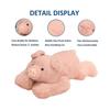 Weighted Pig Stuffed Animal for Anxiety Relief, 19.7in 3.3lbs Pink Plush Pillow Toy for Adults and Kids