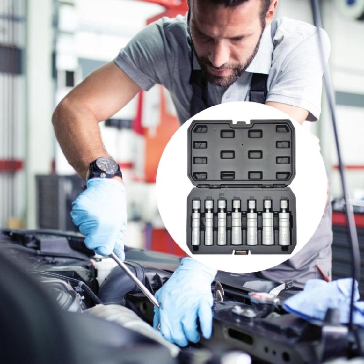 14mm 16mm 18mm 21mm Magnetic Sparks Plug Socket Set 3/8 Drive Universal Joint Thin Wall Design for Various Wrenches
