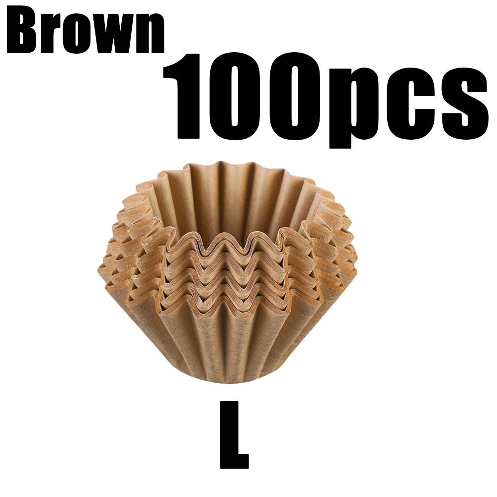 50/100Pcs Hand Brewed Drip Filter Coffee Filter Paper Cake Bowl Shape Cups Basket Fits Coffee Dripper Cups Basket Drippe Tools