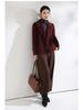 Cappotto di Lana Double-Face Stile Coreano 2025 per Donna - Versatile Lunghezza Corta, Moda Autunno & Inverno, Vestibilità Larga, Taglia Petite