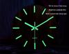 12" Luminous Silent Quartz Wall Clock - Creative Wooden Design for Living Room
