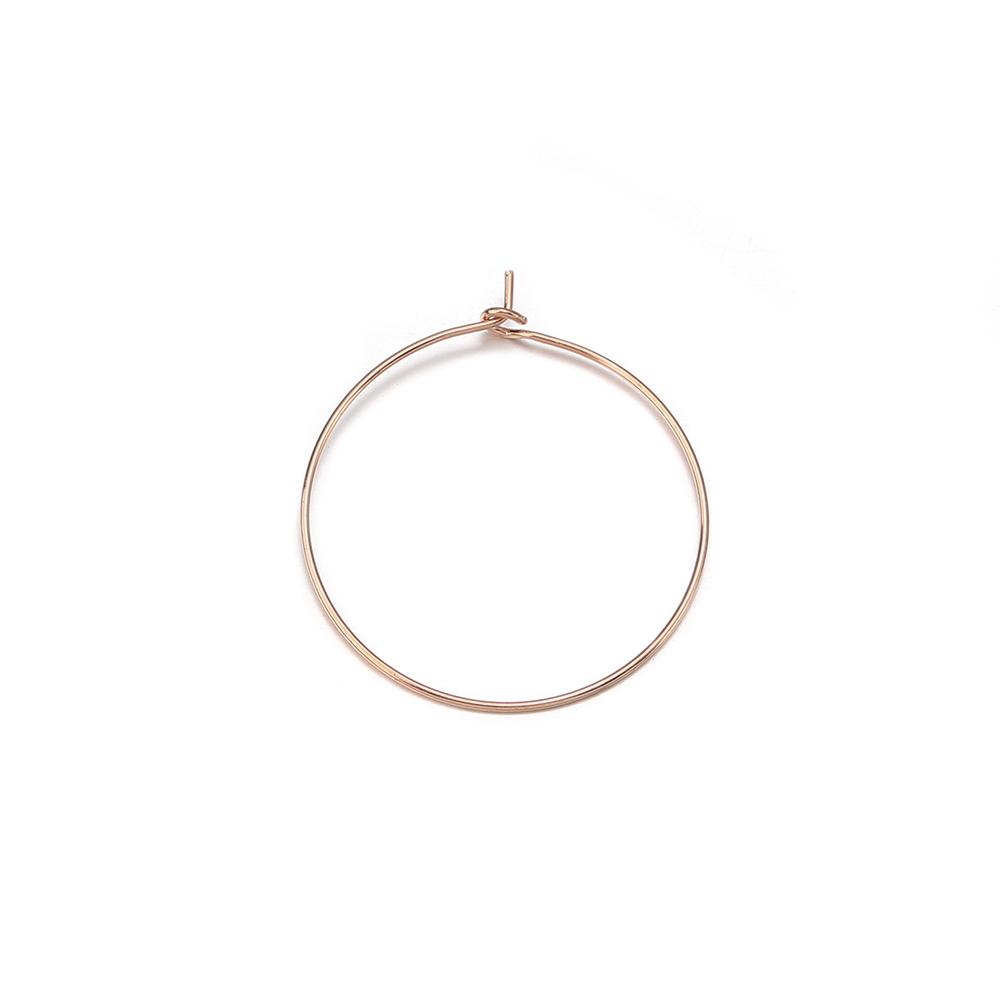 50pcs/lot Big Hoops Circle Earrings Gold Color  Round Earring Wire Circle for DIY Dangle Drop Earring Jewelry Making Accessories