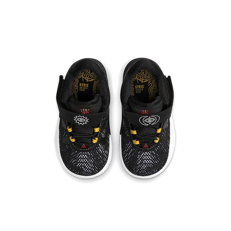 Nike Kyrie 7 Mid top Basketball Shoes Black White Infant And Toddler CT4980-002