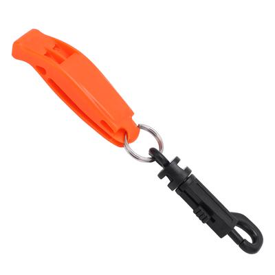 Emergency Whistle Dual Frequency Multifunctional Orange Safety Warning Whistle for Boating Fishing Camping Hiking