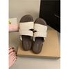 Beautiful flat-bottomed cool slippers women's summer outer wear 2025 new simple casual lazy niche sense one-word drag
