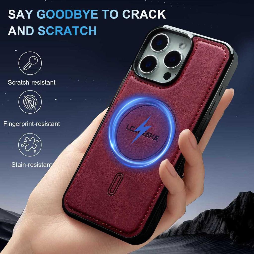 The New Model Is Suitable for IPhone16Promax, Apple 15pro Magnetic Phone Case, Drop-proof 14Plus, and Business 17Air