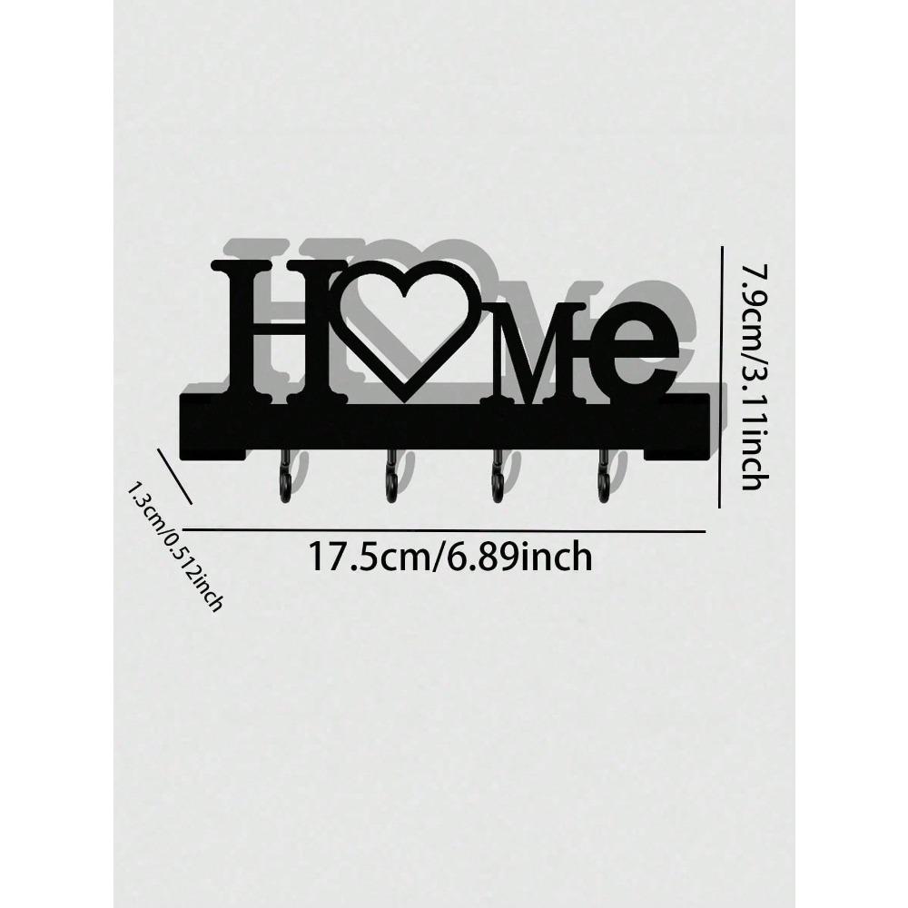 

Iron Love Key Hanger No Drill Wall Mount Entryway Organizer Hook Rack різнокольоровий