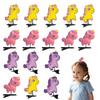 Girl Hair Pin Flocking Cartoon Horse Design Metal Hair Clips Bright Color Decorative Holiday Party Hairpins Hair Accessories