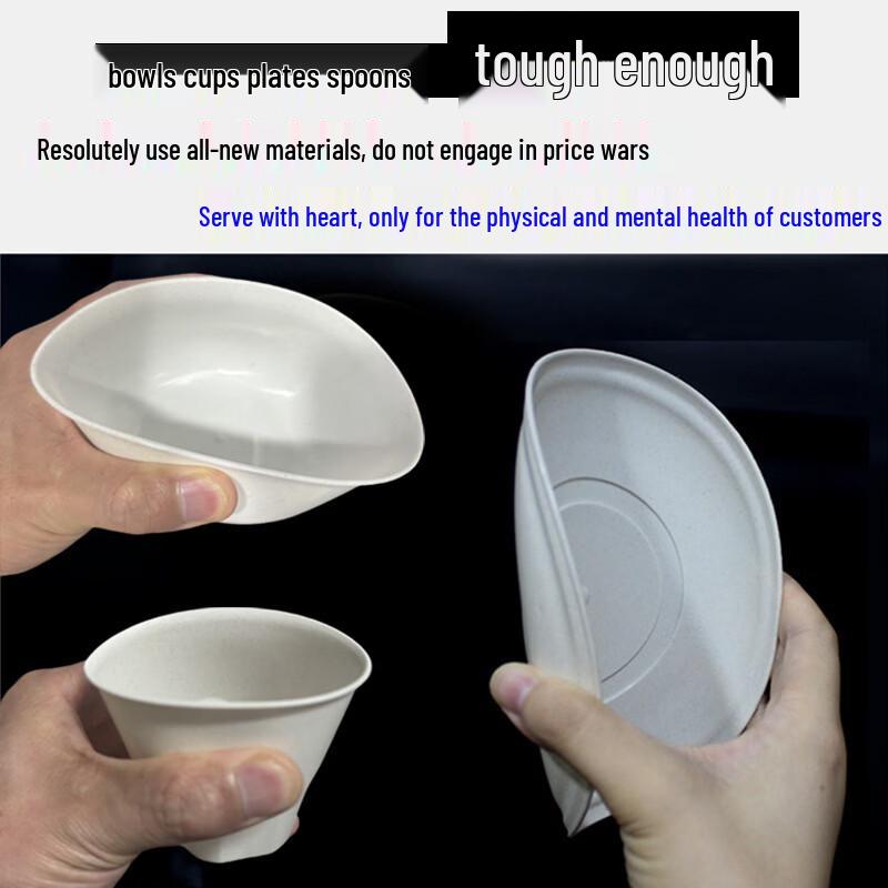 Eco-Friendly Rice Husk Disposable 3-Piece Tableware Set