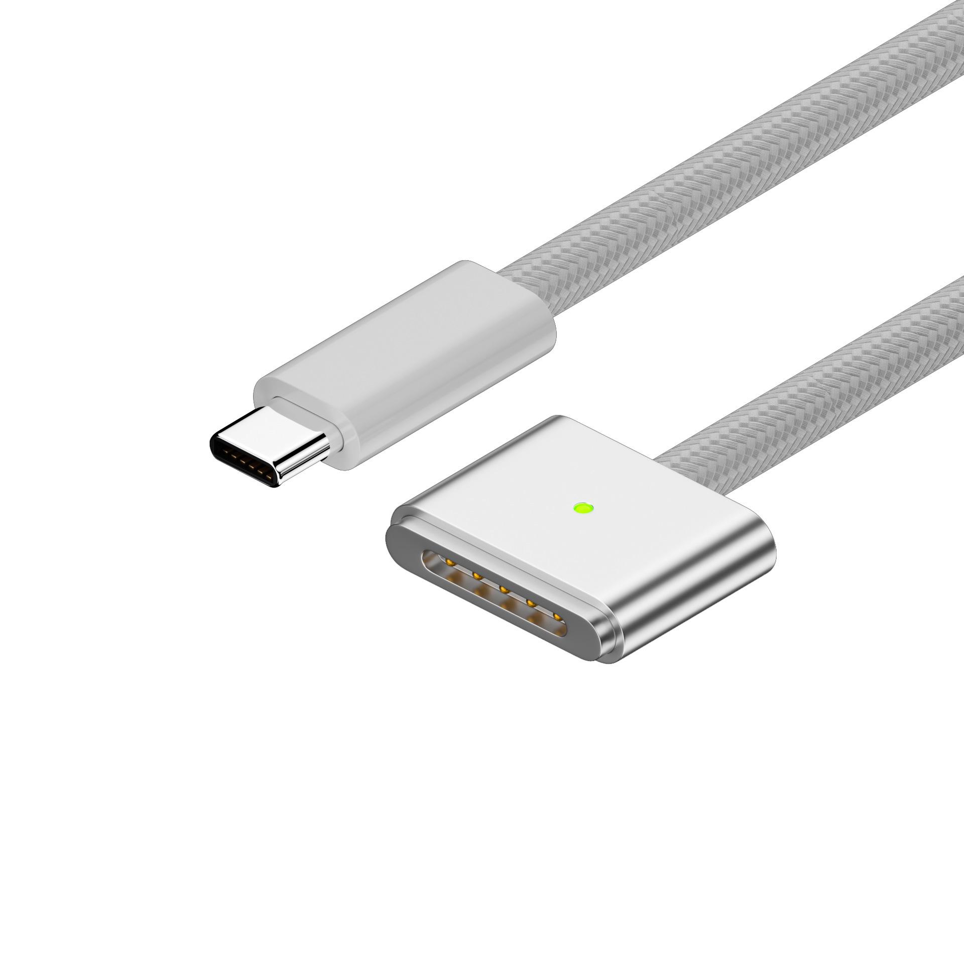 

Магнитный кабель USB-C to MagSafe 3 мощностью 140 Вт для быстрой зарядки ноутбуков Apple 1.8m