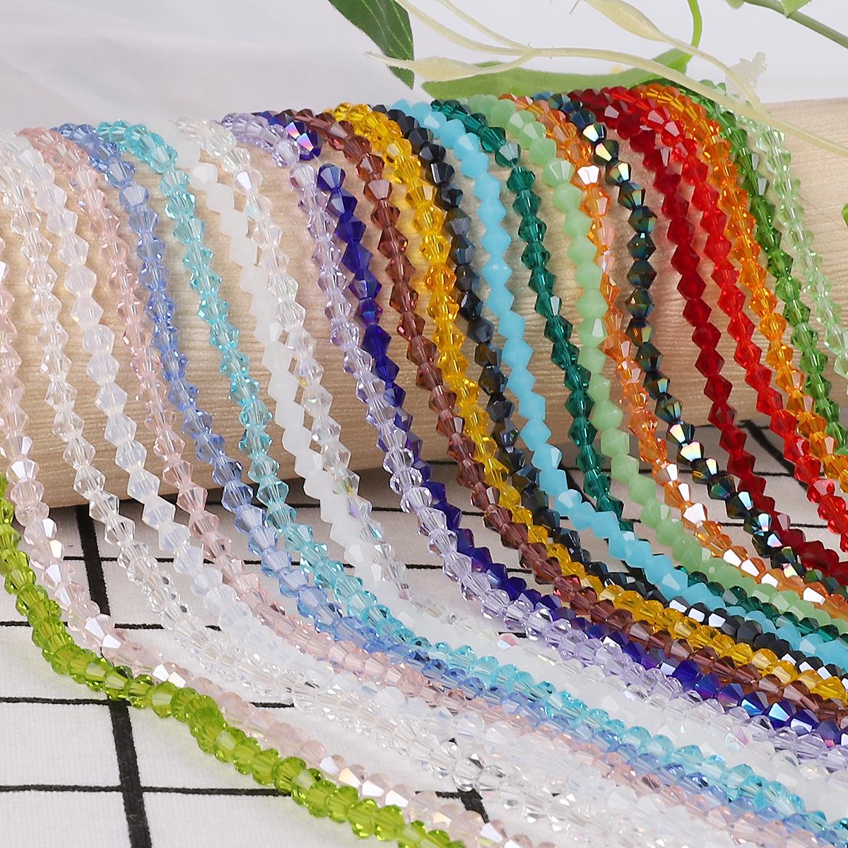 

3mm Multi-Color Crystal Pointed Glass Beads for DIY Jewelry: Earrings & Bracelets