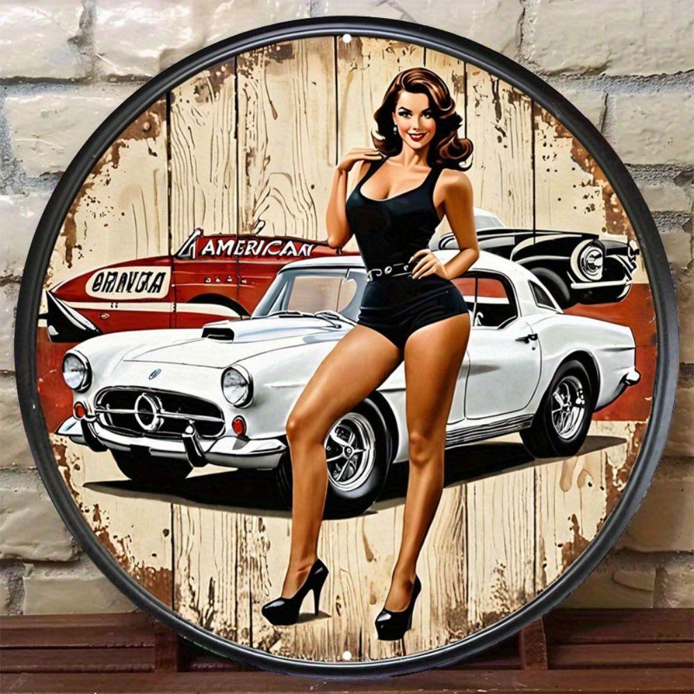 2D Flat Metal Wall Sign Decor