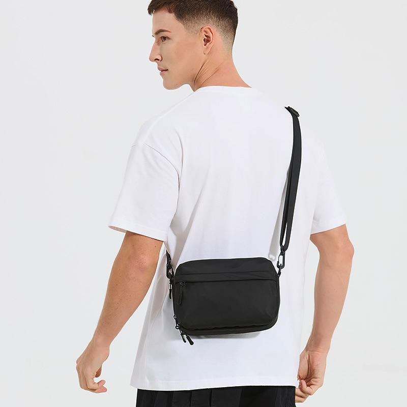 Men's Crossbody Bag, Men's Simple and Lightweight Phone Bag, Versatile and Lightweight, Solid Color Mailman Bag, Women's Casual Student Shoulder Bag