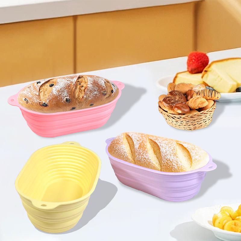 Silicone Toast Bread Baking Mold - Food Grade, Foldable Bread Basket Pan