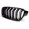 For BMW 3 Series F30 F31 F35 13-19 Carbon Fiber Double Slat Grills Front Kidney Grille Racing Bumper Cover Car Accessories