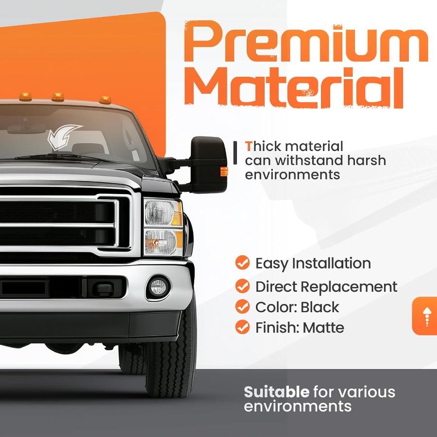 Windshield Wiper Cowl Panel Grille for 20072010 Ford F250 F350 Super Duty Replacement Front Window Cover Insert Panel Left and