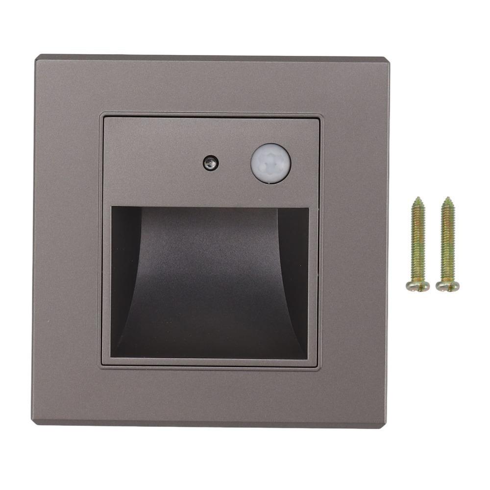 Motion Sensor LED Step Light 1.5W Recessed Stair Light 180-240V PIR Motion Sensor LED Stair Light Staircase Lighting