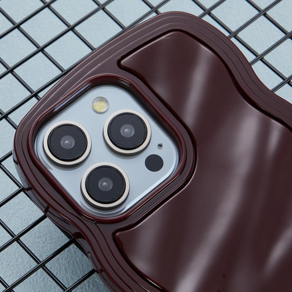 WT Series for iPhone 14 Pro Max Case Wave Frame Anti-Scratch TPU+PC Phone Cover