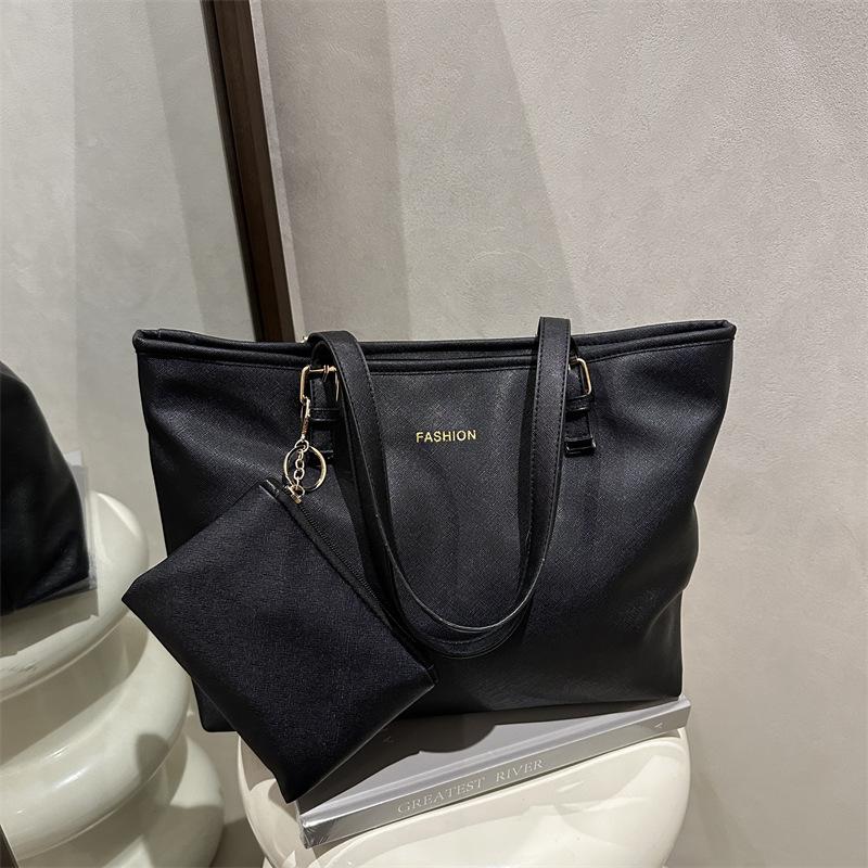 Large Capacity Tote Bag Women's New Simple Women's Bag Large Bag Simple 2025 Spring Casual Handbag Shoulder Bag