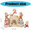 Resurrection Ornament Set with Detailed Figurines and LED Lighting for Christmas Home Decoration