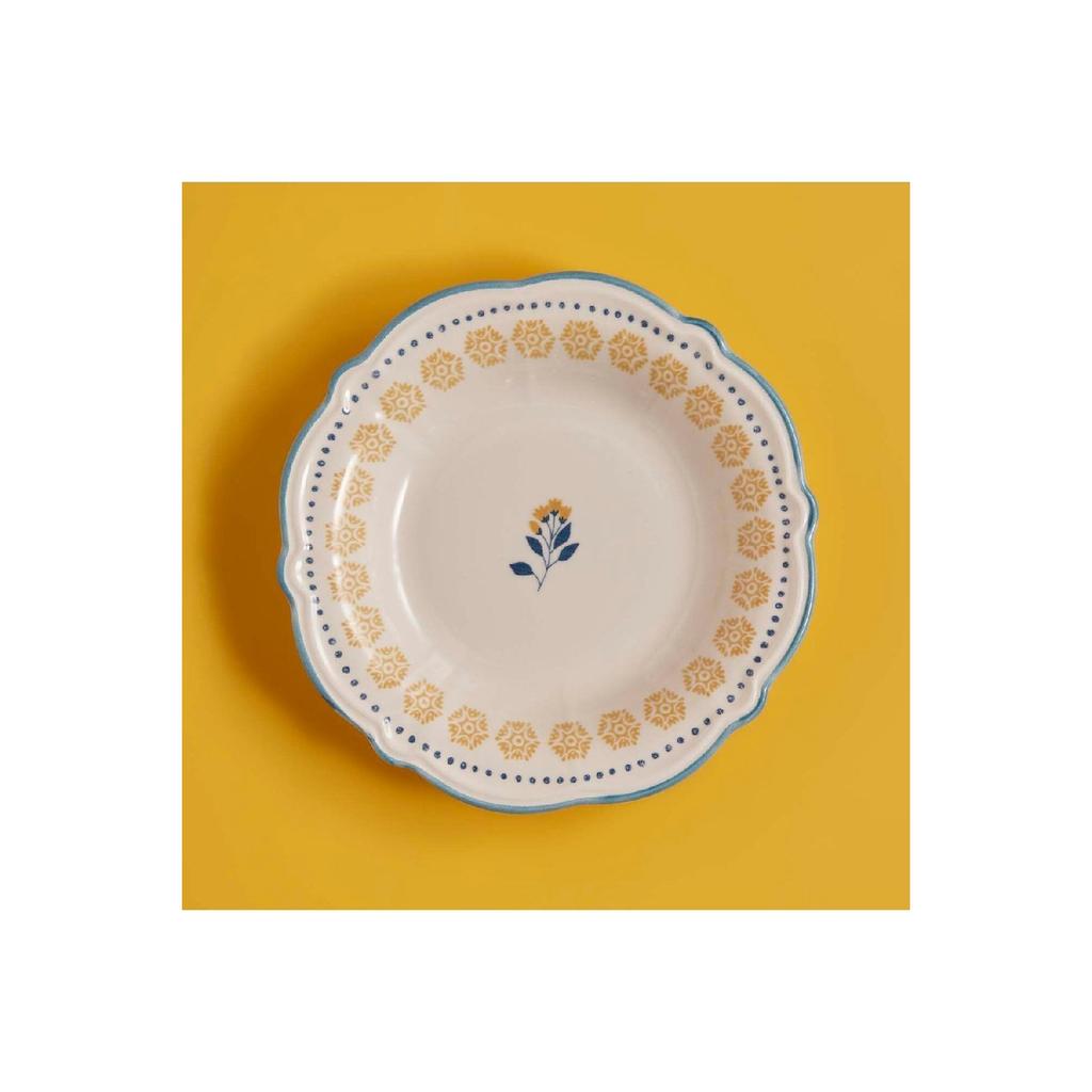 Mabel Steinzeug 24-teiliges Speiseservice für 6 Personen Blau