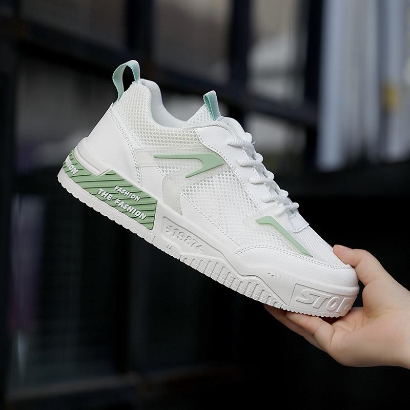 

Новые летние сетчатые ажурные дышащие спортивные студенческие молодежные модные повседневные нескользящие туфли износостойкие мужские туфли 44