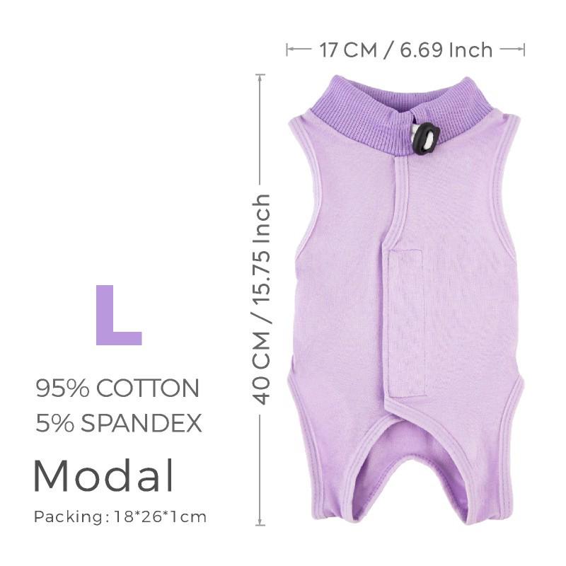 Prodyšný Elastický Rekonvalescenční Obleček pro Kočky - Lehký, Proti Olizování, Pooperační a Odstavový Pomocník pro Kočky