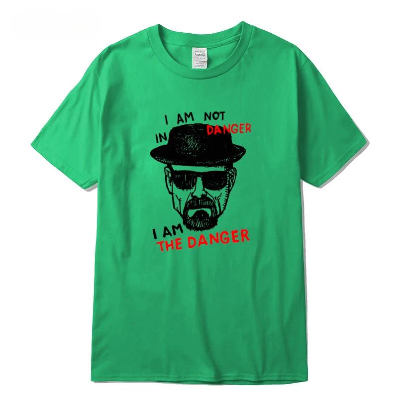 T-shirt 100% Cotton Short Sleeve Breaking Bad T-shirt Casual Heisenberg Print Tshirt Cool T-shirt Male Tops