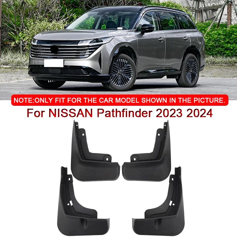 

Для NISSAN Pathfinder 2024 Автомобильный стайлинг ABS Автомобильные брызговики Защита от брызг Брызговики Передние Задние Крылья Автоаксессуары чёрный