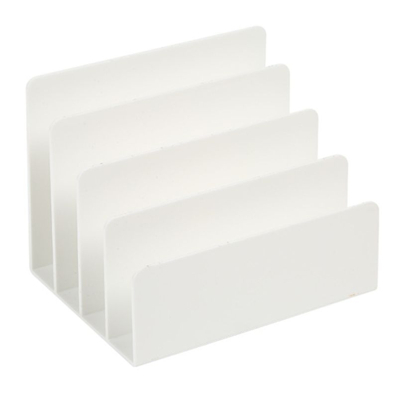 AAAF Desktop File Organizer, 4 Partition Desk Storage And Accessories Folder Sorter For Mail Stationery Electronics