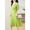 Luxury French Summer Dress for Women Plus Size Slim Fit Elegant Flowy Chiffon Maxi Dress