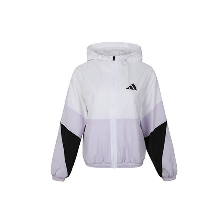 Adidas Jackets Women's White Hooded Moderate Other FM9322
