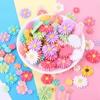 8mm & 13mm Beautifully Colored Flatback Daisy Flower Resin Cabochon Artificial Style for Earring Making or Souvenir Use