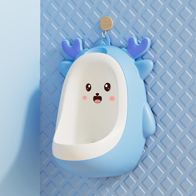 

Hanging Pee Trainer, Standing Potty, Wall Mounted Cartoon Urinals Toilet, Training Dinosaur Potty Trainer Urinal For Boys синій