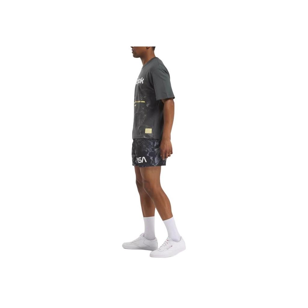Reebok X NASA AOP Short Comfortable Casual Shorts Unisex shorts Gray 100207591