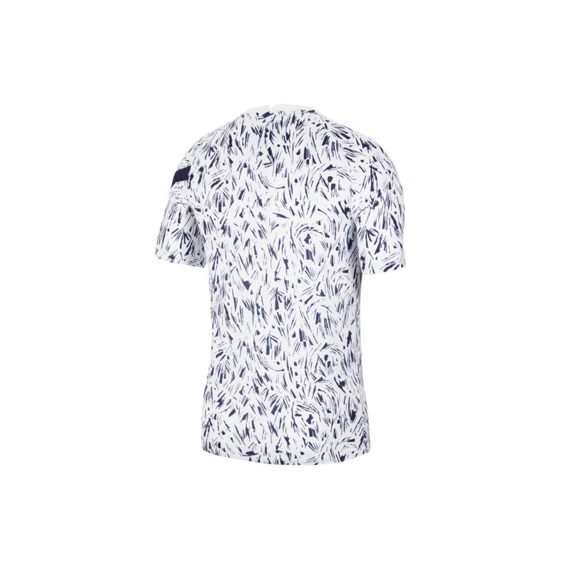 Nike Maillot de Football Manches Courtes FFF Blanc/Bleu Noirci/Rouge Université Homme Streetwear CD2578-100