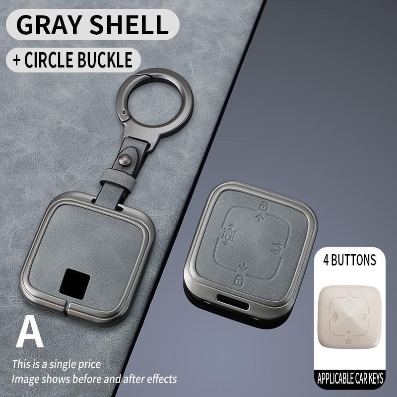 Zeekr 001/009/X Car Key Cover with Buckle - Unisex Protection Sleeve