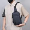 Bolso Cruzado de Color Sólido para Hombre Bolso de Hombro Oxford Bolso de Pecho de Gran Capacidad