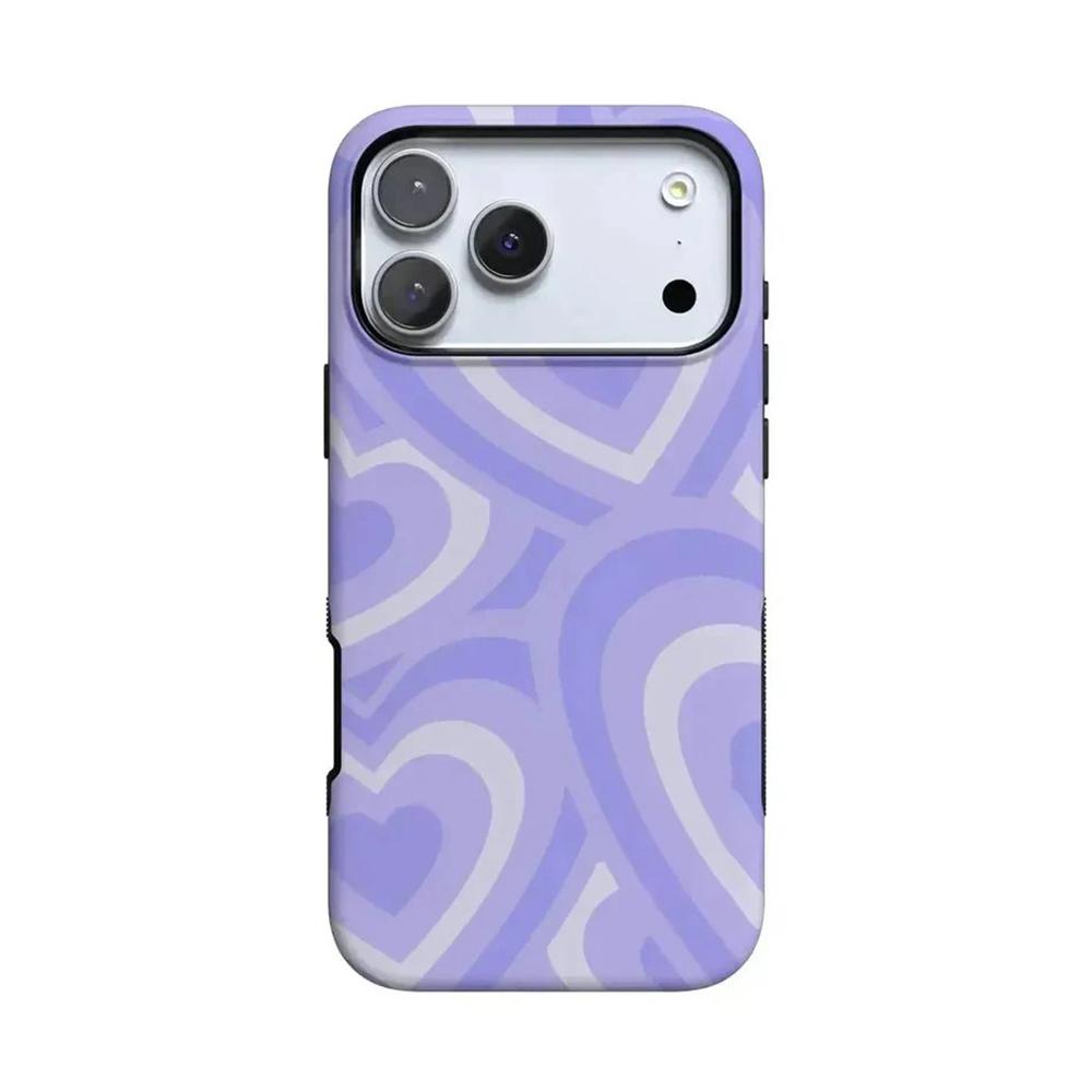 

Luxury Clmj Blue Endless Hearts Phone Case for iPhone 17 17e 16e 16 15 14 13 12 11 XS XR XSMAX Air Pro Max Plus Double-layer iPhone 15 ProMax