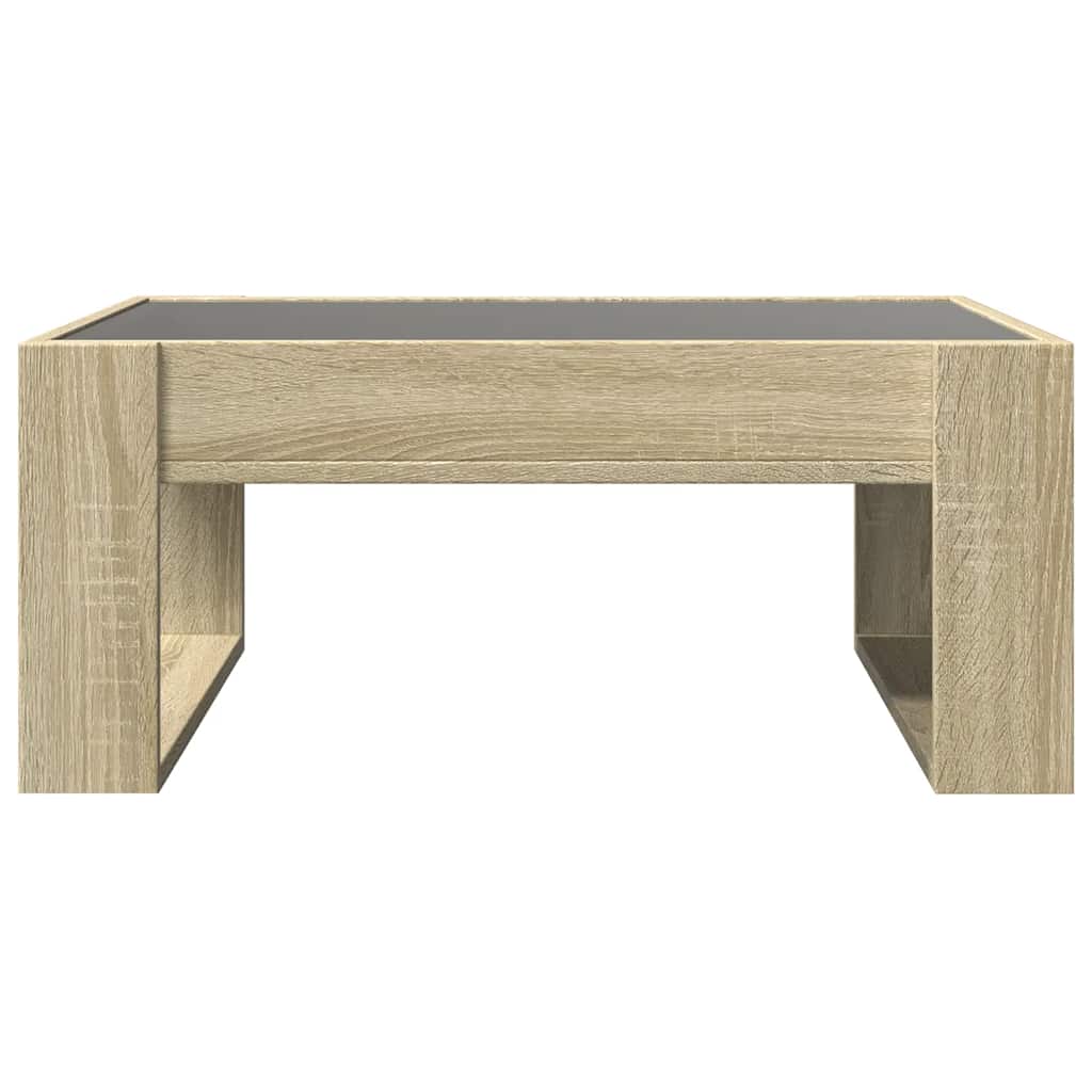 Infinity LED Coffee Table in Sonoma Oak 70 x 53 x 30 cm